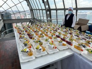 Alimentos empacados para llevar